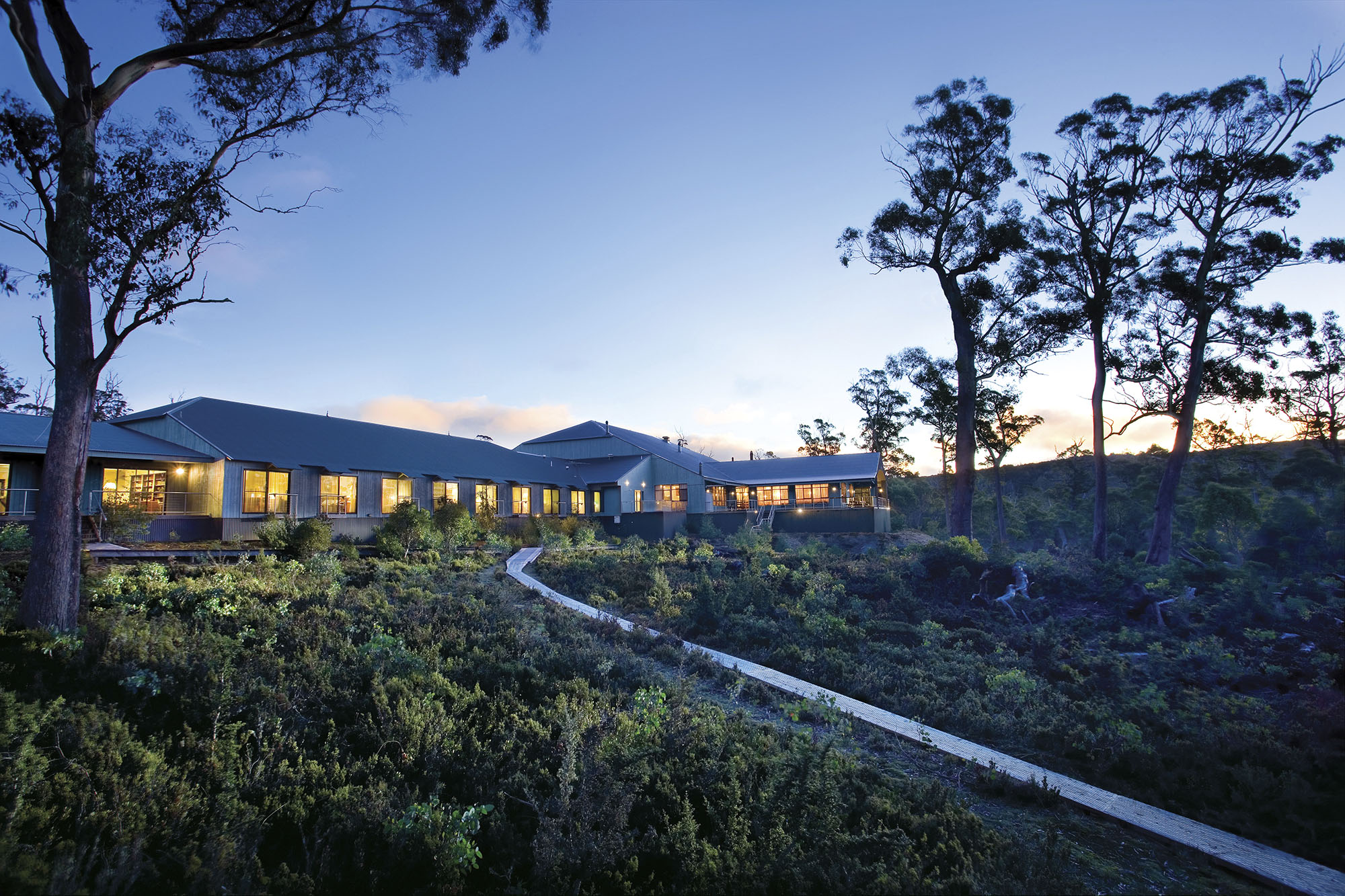 Exterior photo of Cradle Mountain Hotel